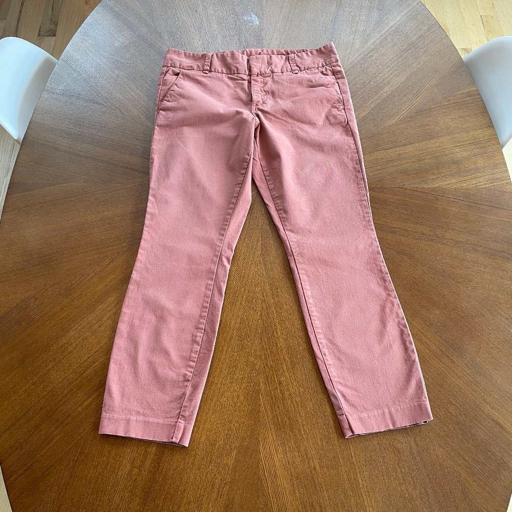 J Crew Dusty Pink Capris - Size 10, NWOT